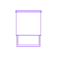 Buildings Window Blinds Roller Exposed Rod Laser Cut Svg File, Free Vectors File